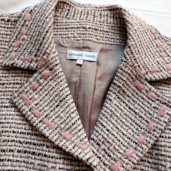 Vintage Gerard Darel Boucle/Tweed Blazer 40 - Picture 2 of 6